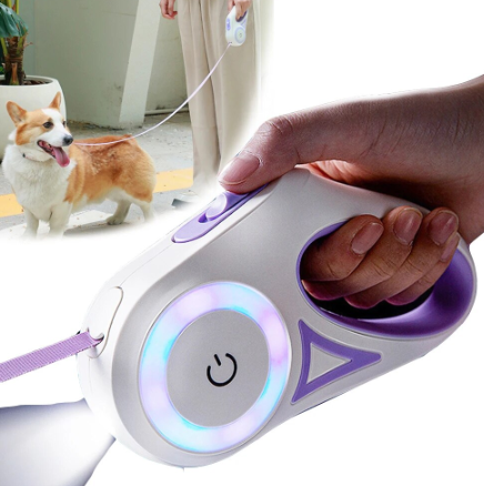 Automatic Retractable LED Dog Leash