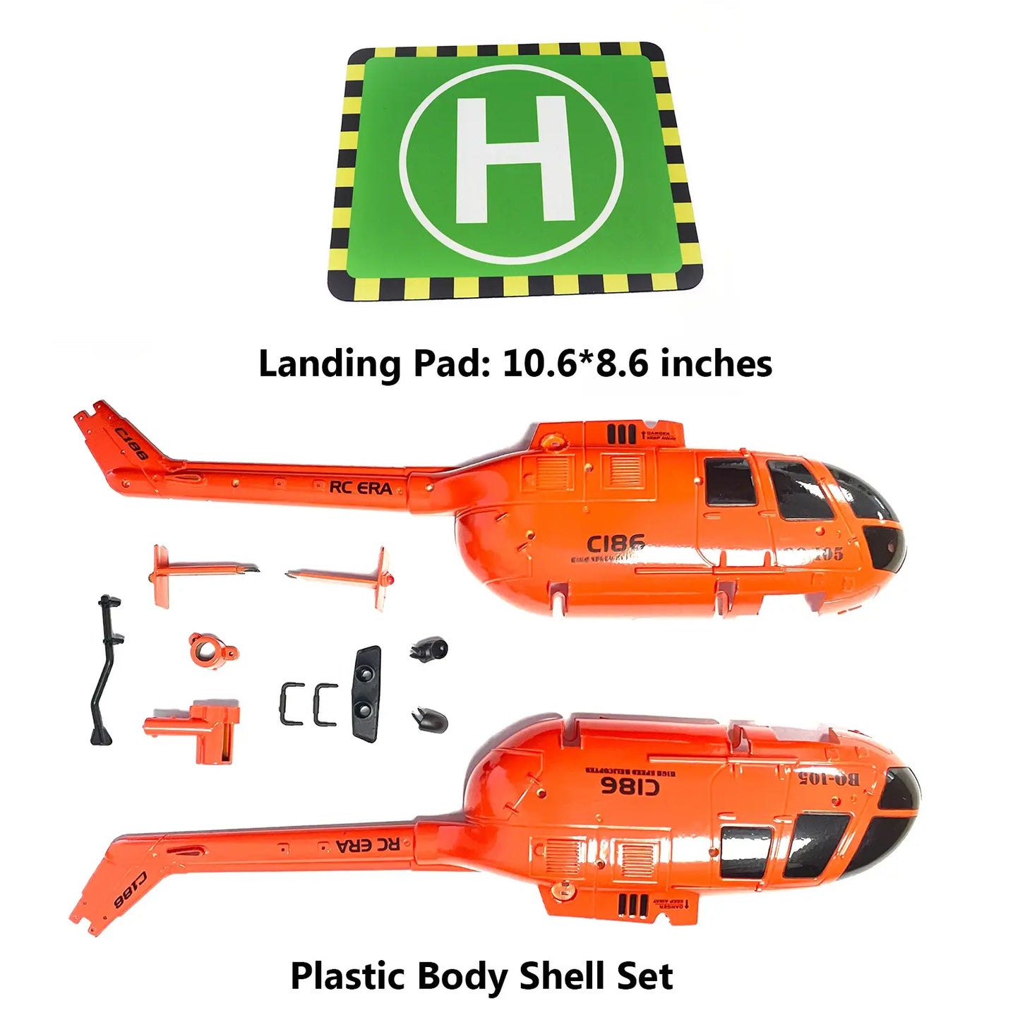 Helicopter Body Shell Receiver Accessories