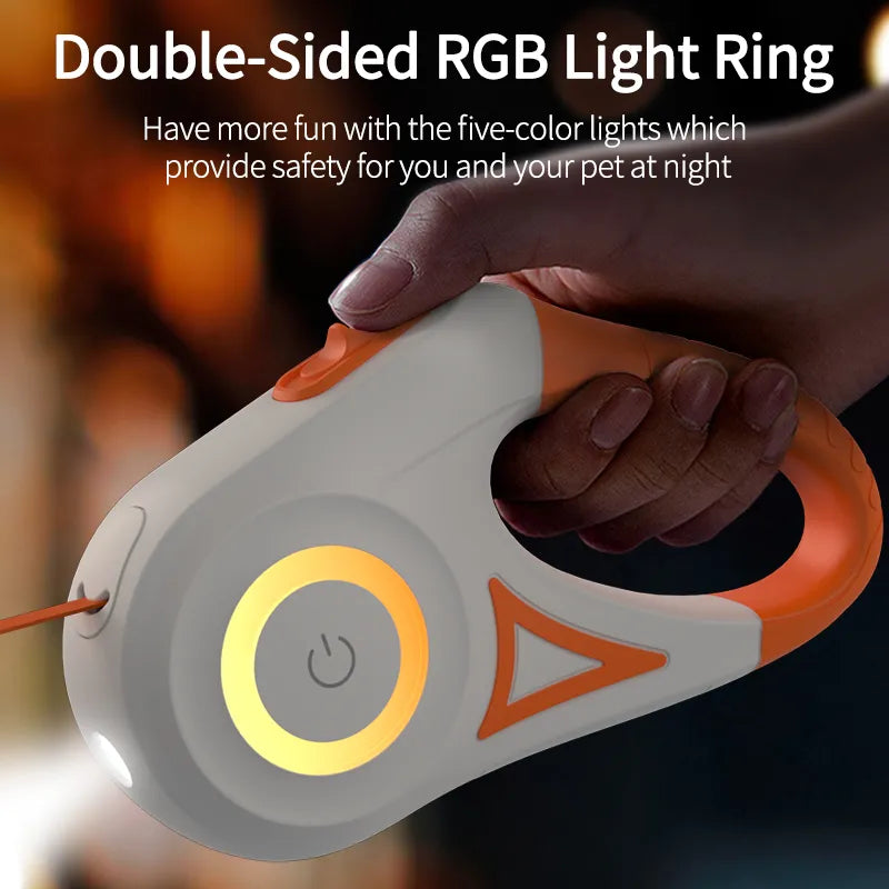 Automatic Retractable LED Dog Leash 